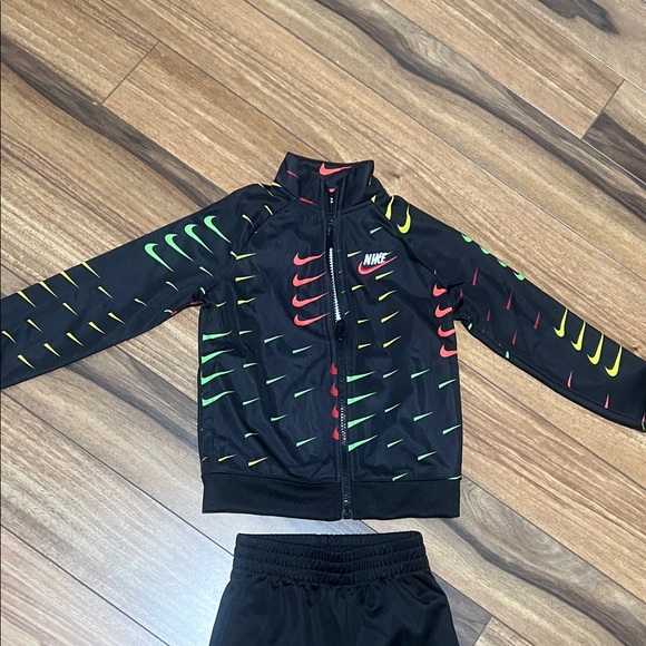 Nike Black Tracksuit with Red, Green and Yellow Accents. - Picture 4 of 9